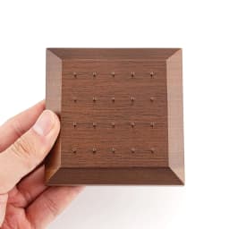 Black Walnut Solid Wood Display Stand for 16G 14G Body Piercing Jewelry 20 Holes Display Holder