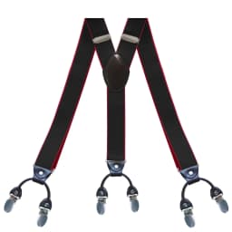 Suspenders for Men 3.5cm Wide Y Shaped 6 Metal Clips Adjustable Elastic Trouser Braces Strap Belts Wedding Party Formal Casual