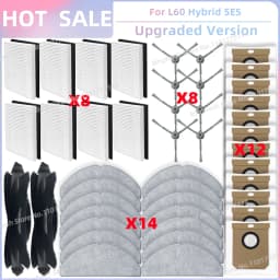 Fit For Eufy G50 Hybrid, L60 Hybrid / L60 Hybrid SES Vacuum Parts Roller Side Brush Hepa Filter Mop Cloth Dust Bag Accessories