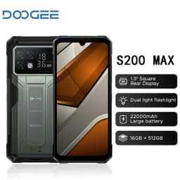 DOOGEE S200 Max Rugged Phone 6.72” 120Hz 1.32" Rear Display Telephon Portable 36GB+512GB 22000mAh 66W Smartphone Android 15 NFC