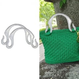 2Pcs Resin Handbag Handles Professional Replace Portable Premium Accessory Handbag Handle Making Purse Supplies