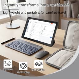 URAO 10.1 Inch Android 15 Tablet PC 20GB RAM 64GB ROM A333 Five Core Processor HD Display WiFi Tablet Computer with Keyboard Mouse Optional Portable Tablet for Study Entertainment UK Local Stock Tax Included