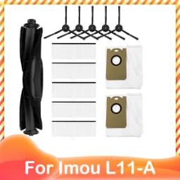 For Imou L11 A L11 Vacuum Cleaner Spare Accessories Main Side Brush Hepa Filter Dust Bag Mop Cloths Rag Replacement Parts