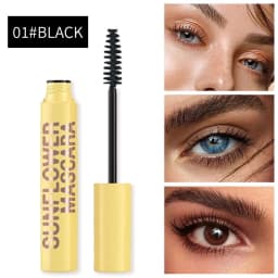 Slim Volume Mascara Black Waterproof Long-lasting Mascara Curls Up Long-Lasting Smudge-Proof Easy to Apply Unisex Eye Makeup