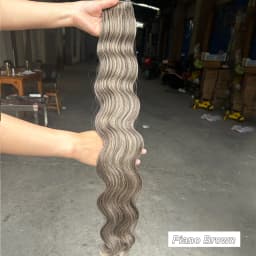 Magicae 30Inch 200g/Pc Chocolate Ombre Brown Orange Blond P27/613 Bio Body Wave Grey High Temperature Synthetic Hair Extension