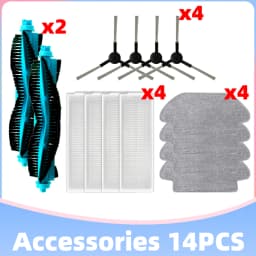 Fit For Viomi V2 Max / V3 / X2 VXVC07-JG Robot Vacuum Parts Main Roller Side Brush Hepa Filter Mop Cloth Replacement Accessories