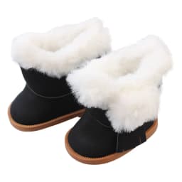 Winter Warm Doll Clothes Outfit For American 18 Inch Girl& 43Cm Baby New Born Doll Shoes Grid Coat Suit For Generation Toy Girl