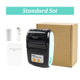 PT210 Mini Receipt Printer 58mm Portable Thermal Ticket Printer Android IOS Windows Wireless Bluetooth List Bill Maker With Plug