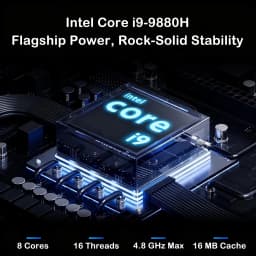 New 15.6' Laptop Intel Core I9-9880H 32GB 2TB Gaming PC Ultra Slim Office Study Computer PC Windows 11 Pro 1920*1080 HD