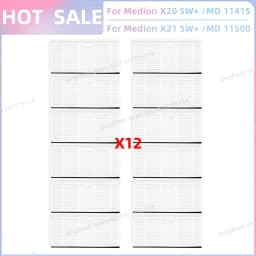 Fit For Medion X20 SW+ / MD 11415, Medion X21 SW+ / MD 11500 Vacuum Parts Main Roller Side Brush Hepa Filter Mop Cloth Dust Bag