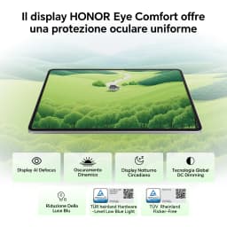 12.1-inch HONOR Pad 10, 120 Hz, HONOR Eye Comfort 2.5K display, 8 GB/256 GB, Wi-Fi, 10,100 mAh drums, 4 nm Snapdragon 7 Gen 3 processor, AI efficiency, 6 speakers, Android 15, gray