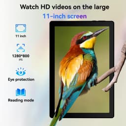 URAO A7L 10.95 Inch Tablet PC Octa Core A523 Android 15 24GB RAM+128GB ROM 6800mAh Battery HD Screen Dual Camera Bluetooth Keyboard Mouse Stylus Full Set Gaming Learning Office Tablet