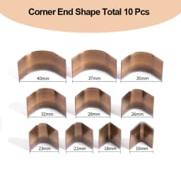WUTA Leather Round Corner Cutter Leather Wallet Corner Punch Trimmer 1/4 Round Bag Arc-shaped Edge Cutting Knife Mold