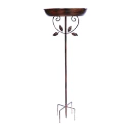 Garden Birdbath Sturdy Iron Outdoor Bird Bath for Outside Vintage Standing Birdbath Bowl for Outdoor Garden Patio Yard