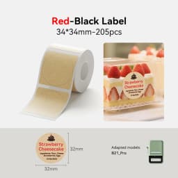 Niimbot Red & Black Dual Color Thermal Label Paper for B21 Pro Printer 300dpi Photo Paper With Adhesive Backing Card Stickers