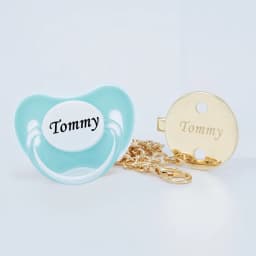 MIYOCAR personalized gold bling pacifier and all gold pacifier clip BPA free dummy unique design gift baby shower