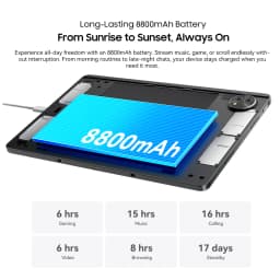 Blackview ZENO 10 5G AI Tablet,UNISOC T8200 Processor,11" FHD+ 90Hz Display,8800mAh Battery,Quad Speakers Android 15 Pad PC