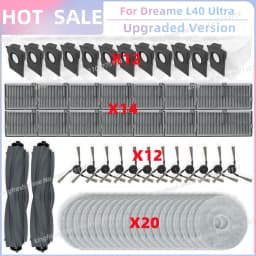 Fit For Dreame L10s Ultra Gen 3/ L40 Ultra/X40 Ultra/ L30s Pro Ultra Heat, MOVA P50 Pro Ultra/P10 Pro Ultra Brush Filter Mop Bag