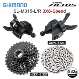Shimano Acera Altus M360 24S Groupset 3x8 Speed M315 Shifter M310 Derailleur HG31-8 Cassette 8S K7 HG70 HG41Chain 112 Links