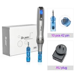 Dr. Pen M8S Microneedling Pen with 12 Replacement Cartridges Wireless Derma Microneedle Pen Kit ≤0.25mm Needle Skin Care Tool