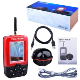 Russian menu ! Wireless Sonar Fishing Alert Fish Finder Underwater Echo Sounder Fishing Detector Portable LUCKY Fish Finder