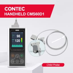 CONTEC Handheld Fingertip Pulse Oximeter Sleep Heart Rate Monitor Adult Neonatal Pediatric Vet Veterinary SPO2 PR PI(Option)