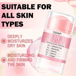 GSWP 5-in-1 Neck Lift Cream, Containing Collagen and Niacinamide, for Lifting, Firming and Anti-Wrinkle Skincare. 40g/80g