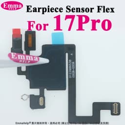 Earpiece Sensor Proximity Flex Cable Light for iPhone 16 Pro Max 15 Plus 14 17 Pro Mic Ear Speaker Microphone Repacement