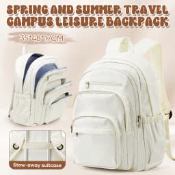 Schoolbag Female Student Junior High School Waterproot Backpack Large Capacity High School Bag Ins Style Middle School Backpack