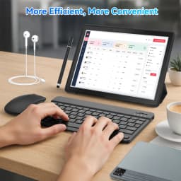 BUFO Octa‑Core Android 15 Tablet US Local Warehouse, 10.1 Inch IPS HD Screen Widevine L1 Support 30GB(6+24) RAM 128GB ROM 6200mAh Battery TF 1TB Expand Dual Camera