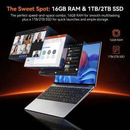 Ultra Slim 14.1" Laptop Intel Core i7 8650U Windows 11 32GB 2TB Gaming Computer PC Gamer Office Study Work 1080P HD Portable Notebook