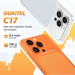 OUKITEL C17 Unlocked Cellphone,Android 16, 6.52-inch Display, 12GB (3+9)GB RAM + 32GB/64GB ROM, 5000mAh Battery, 13MP Camera
