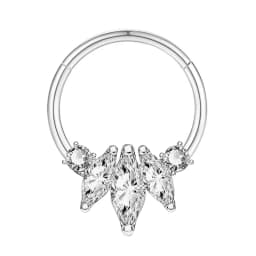 16G Stainless Steel Septum Ring Nose Hoop Ring Bee Bat Septum Piercing Cartilage Hoop Helix Tragus Daith Small Earrings