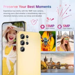 OUKITEL C1 Android 15 Cell Phone Unlocked 2025-16GB+128GB(TF 1TB), 6.52'' Waterdrop Screen, 5150mAh Battery Smartphone, 13MP Camera