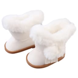 Winter Warm Doll Clothes Outfit For American 18 Inch Girl& 43Cm Baby New Born Doll Shoes Grid Coat Suit For Generation Toy Girl