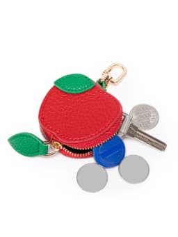 Cherry Pattern Coin Purse Keychain Fruit Charm Exquisite Small Accessories Money Pouch Fit For Airtag & Coin, Gift For Girl Wome