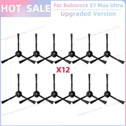 Fit for Roborock S7 Max Ultra Q100TSC Parts Main Roller Side Brush Hepa Filter Mop Pad Cloth Dust Bag Replacement Accessories