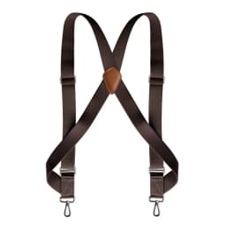 Trucker Suspenders for Men Work Heavy Duty 3.5cm Wide X-Back with 2 Side Hooks Clips Adjustable Elastic Big Tall Trouser Braces