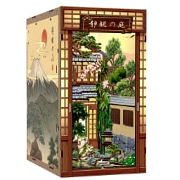 CUTEBEE DIY Book Nook Kit 3D Wooden Puzzle Mini Miniature House Bookshelf Decor Craft Kit for Adult Birthday Christmas Gift Idea