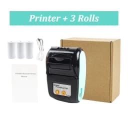 PT210 Mini Receipt Printer 58mm Portable Thermal Ticket Printer Android IOS Windows Wireless Bluetooth List Bill Maker With Plug