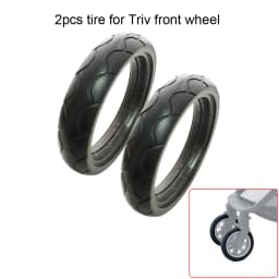 Buggy Tire Custom For Triv Front Or Rear Wheel PU Tubeless Tyre Cover With Tread DIY Compatible Baby Stroller Accessories
