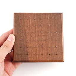 Black Walnut Solid Wood Display Stand for 16G 14G Piercing Jewelry Modern Display Holder with 36 Holes