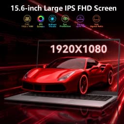 ACEMAGIC 15.6 Inch Full-HD Intel Core I3 3.6GHz 8GB RAM 256GB SSD Office Notebook Intel Iris Plus Graphics 655 180° Rotation Up To 3.6GHz W11 Pro German Keyboard Stickers