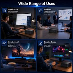 New Mini Gaming PC Desktop Windows 11 Pro Intel Core I9 10980HK/i36100 Mini PC 16GB RAM 512GB 1TB SSD PC Gamer Computer Dual WIFI 6 BT5.2 4K HD