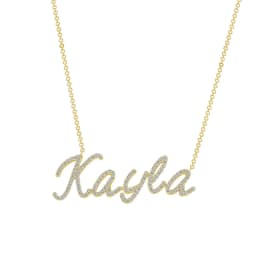 3D Custom Diamond Name Necklace Personalized Copper Crystal Pendant Iced Out Letters Nameplate Jewelry Gift For Femme