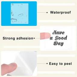 40x20MM Compatible Phomemo M110 M220 M200 Self-Adhesive Color Laser Thermal Paper, E210 P50 Detong P1 HPRT T20 MAKER