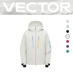 VECTOR Men and Women Cotton Contrast Skiing Top Waterproof and Durable Warm Snowboard Ski Double Board Single Board Outdoors