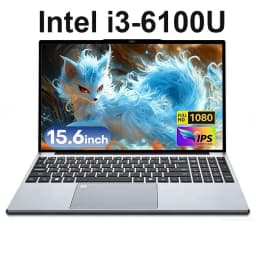 Xiaman Business Ultra-thin Laptops 15.6' Intel Core I3-6100U Intel Notebook PC Backlit Keyboard Laptop 1920*1080P 16GB RAM 1TB SSD Office Study Computer Windows 11 Fingerprint Unlock