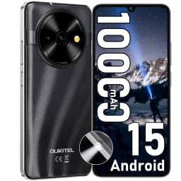 OUKITEL C59 Android 15 Cell Phone Unlocked 2025-10000mAh Battery, 16GB +128GB/TF 1TB Smartphone,6.88'' Display,, 120LM Flashligh