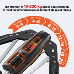 Merach Twister Arm Trainer With Counting 22-440lb Adjustable Hydraulic Cylinder Power Forearm Strengthener Arm Twister Workout Equipment Home Chest Expander Shoulder Muscle Training Fitness Equipment